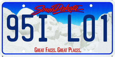 SD license plate 95IL01
