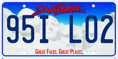 SD license plate 95IL02