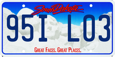 SD license plate 95IL03