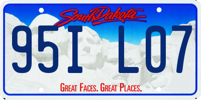 SD license plate 95IL07