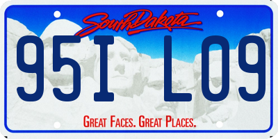 SD license plate 95IL09