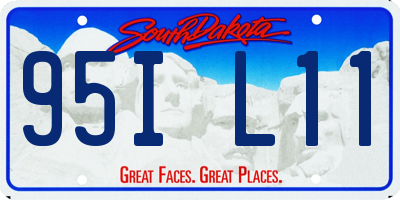 SD license plate 95IL11