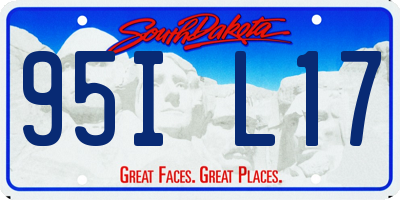 SD license plate 95IL17