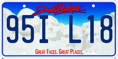 SD license plate 95IL18