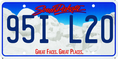 SD license plate 95IL20