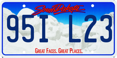 SD license plate 95IL23