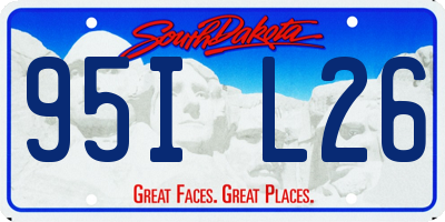 SD license plate 95IL26