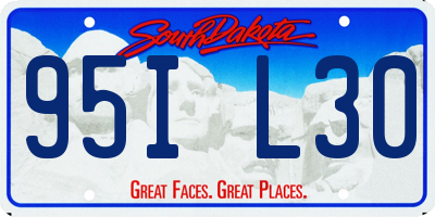 SD license plate 95IL30