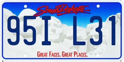 SD license plate 95IL31
