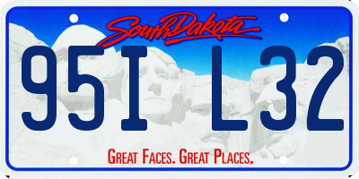 SD license plate 95IL32