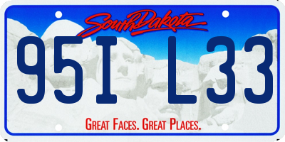 SD license plate 95IL33