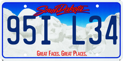 SD license plate 95IL34