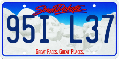 SD license plate 95IL37