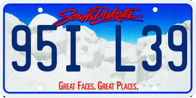 SD license plate 95IL39