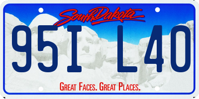 SD license plate 95IL40
