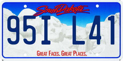 SD license plate 95IL41