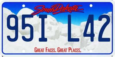 SD license plate 95IL42