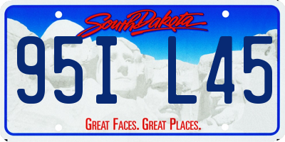 SD license plate 95IL45