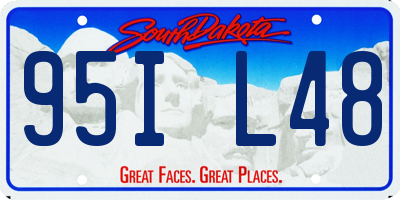 SD license plate 95IL48