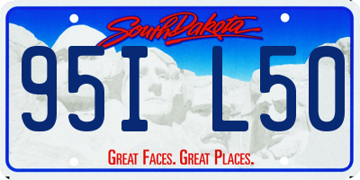 SD license plate 95IL50