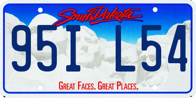 SD license plate 95IL54