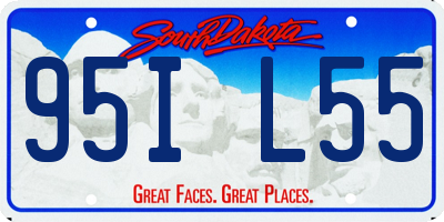SD license plate 95IL55