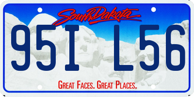 SD license plate 95IL56