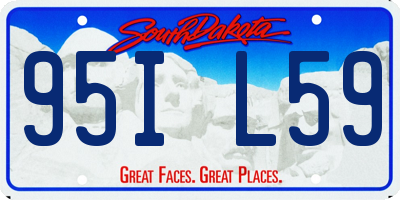 SD license plate 95IL59