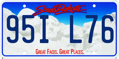 SD license plate 95IL76