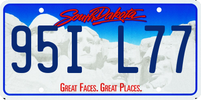 SD license plate 95IL77