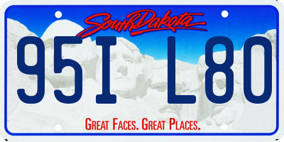 SD license plate 95IL80