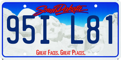 SD license plate 95IL81