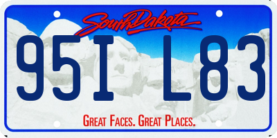 SD license plate 95IL83
