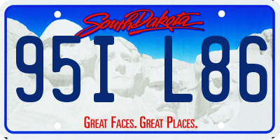 SD license plate 95IL86