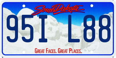 SD license plate 95IL88