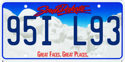 SD license plate 95IL93