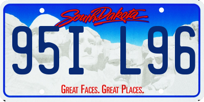 SD license plate 95IL96