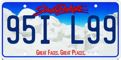 SD license plate 95IL99