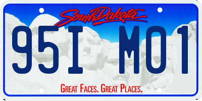 SD license plate 95IM01