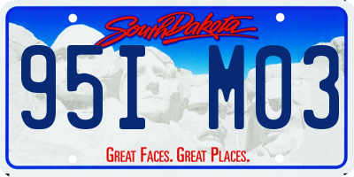 SD license plate 95IM03