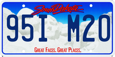 SD license plate 95IM20