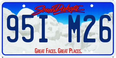 SD license plate 95IM26