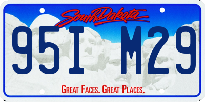 SD license plate 95IM29