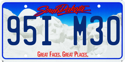 SD license plate 95IM30