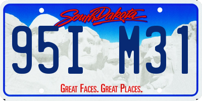 SD license plate 95IM31