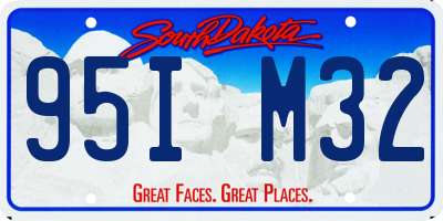 SD license plate 95IM32