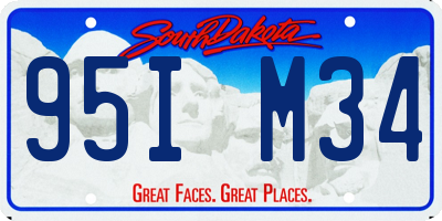 SD license plate 95IM34