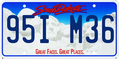 SD license plate 95IM36