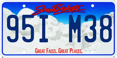 SD license plate 95IM38