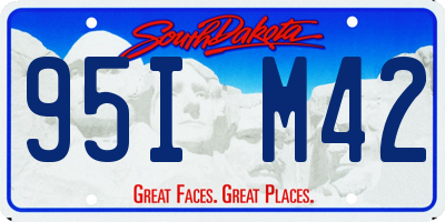 SD license plate 95IM42